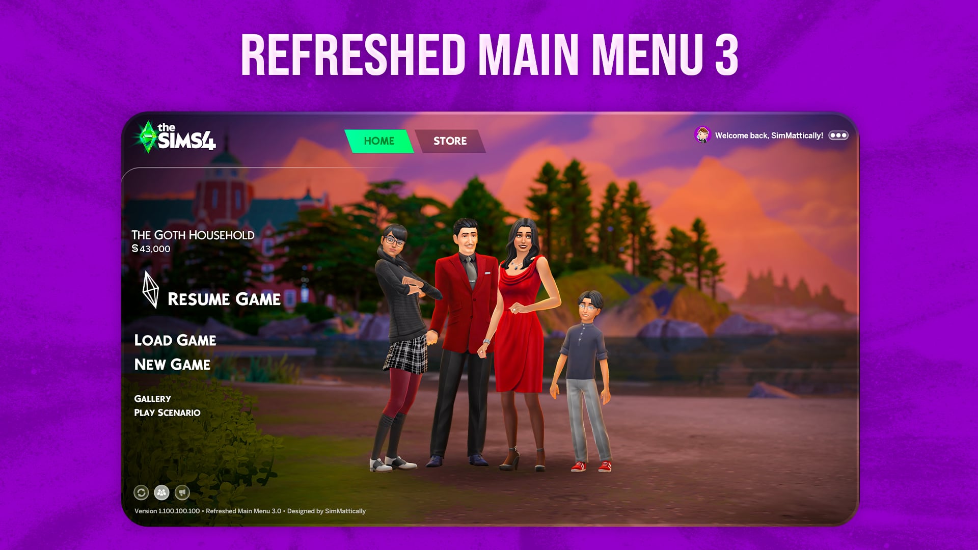 Refreshed Main Menu