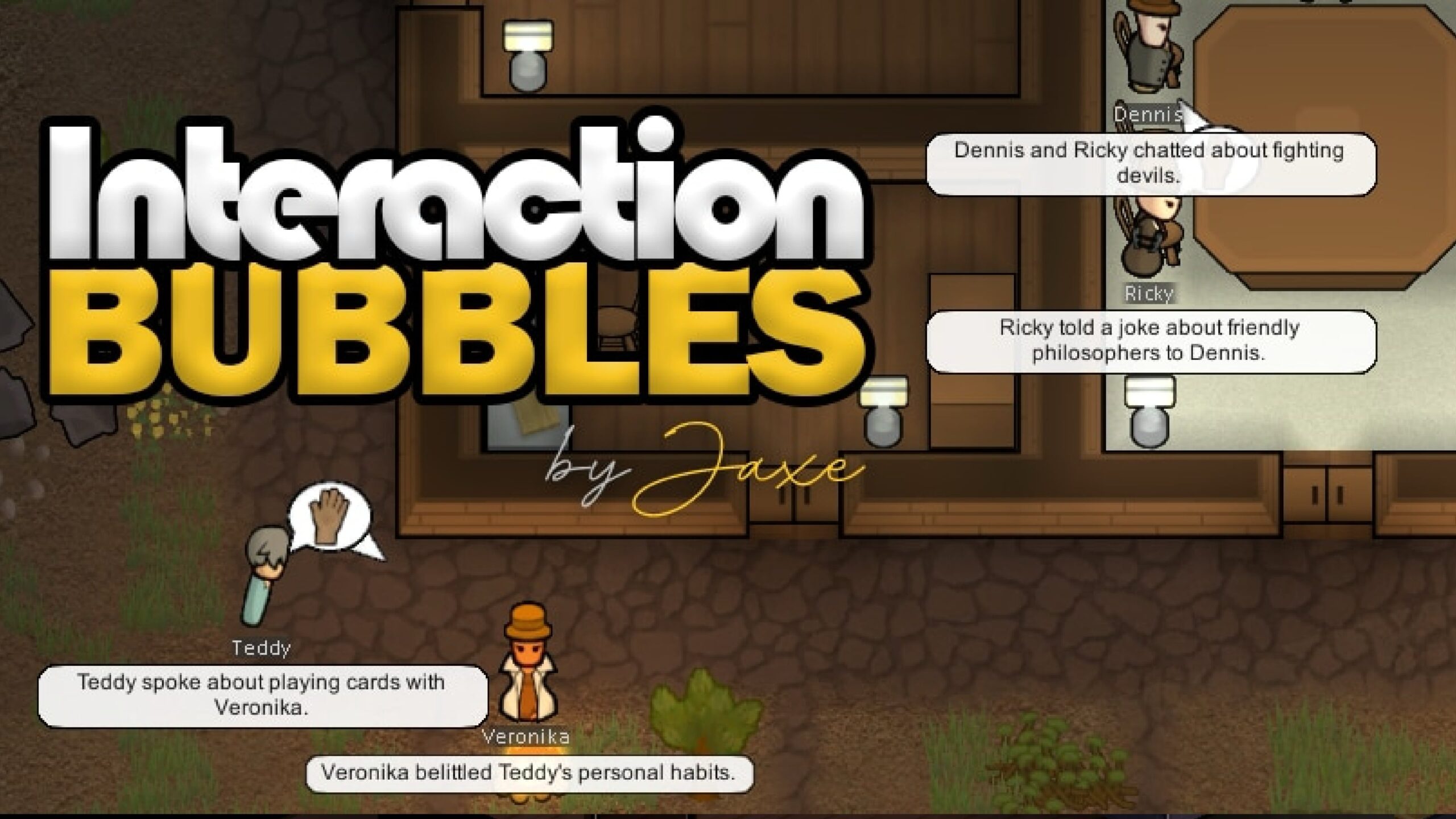 мод Interaction Bubbles для RimWorld