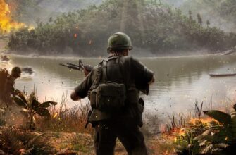 Отряд американских солдат у реки в Hell Let Loose: Vietnam