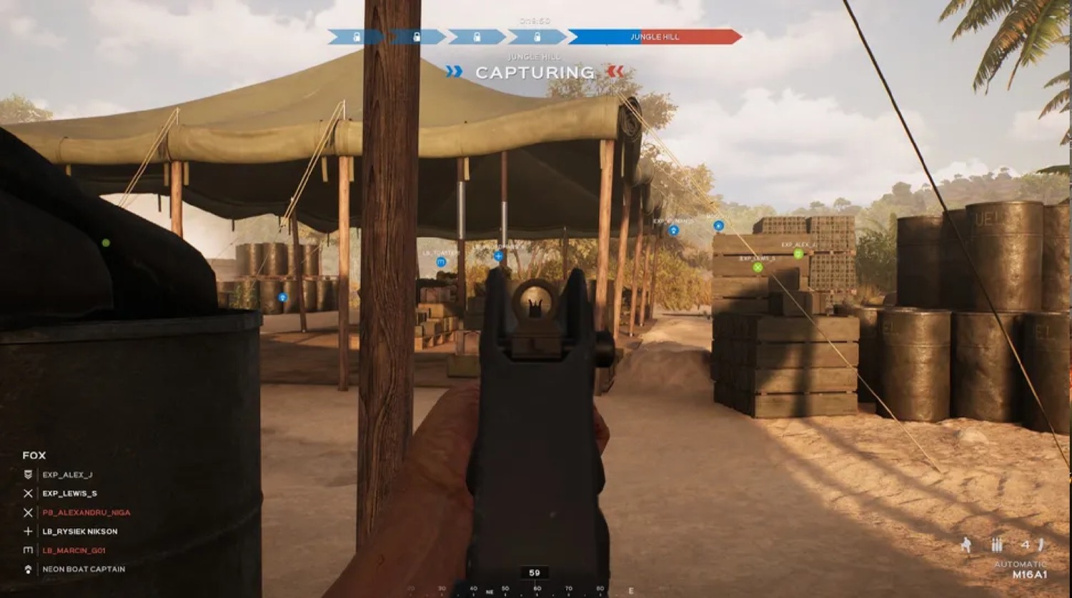 Захват позиции Jungle Hill в Hell Let Loose: Vietnam
