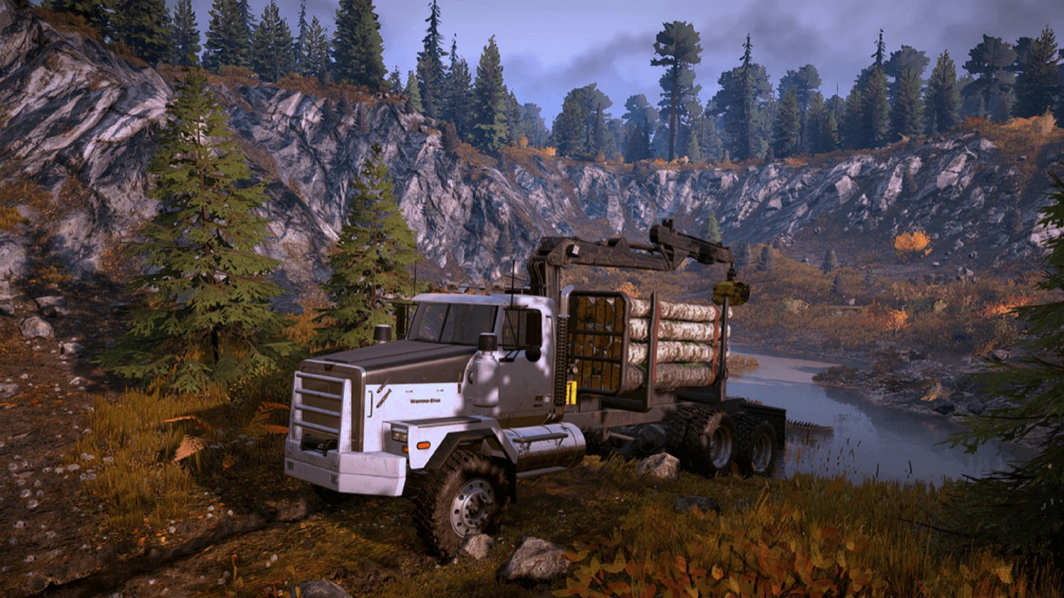 тяжелый грузовик TCM Whitehorse 6900 в SnowRunner