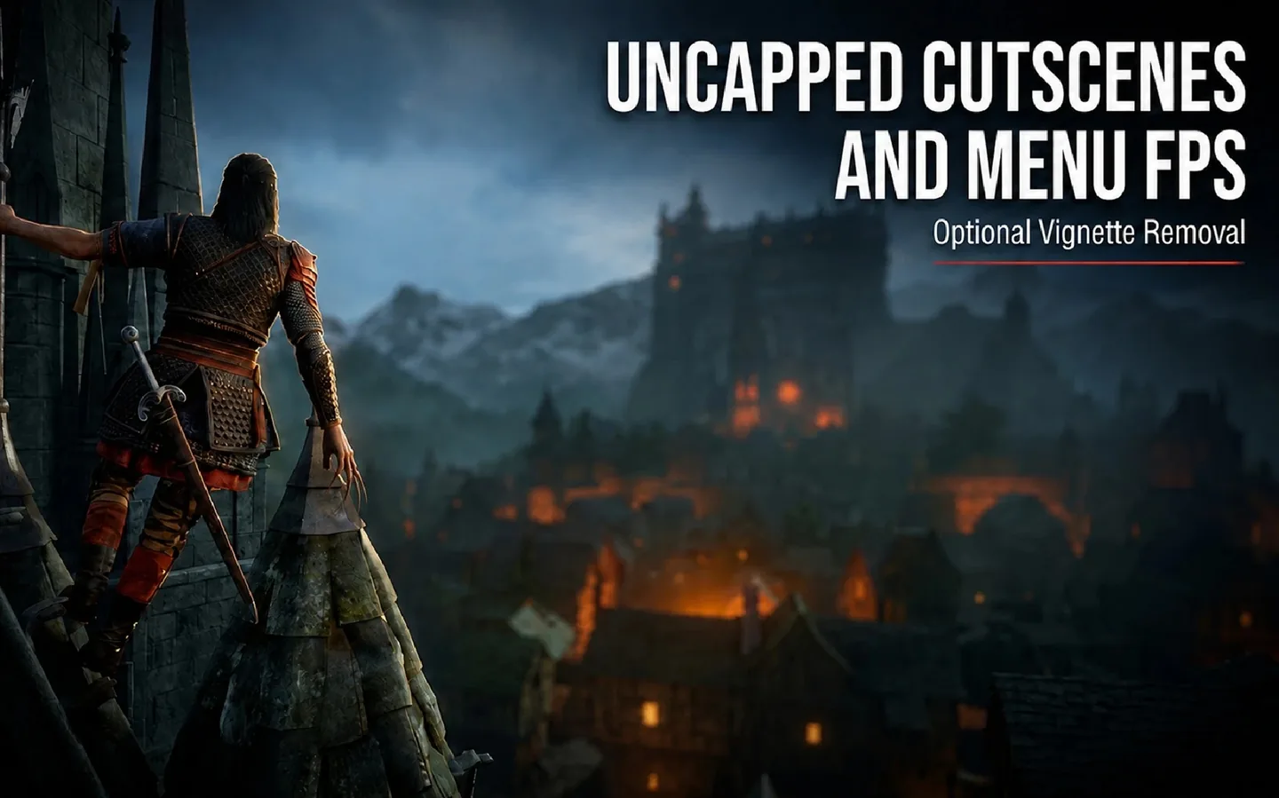 Иллюстрация мода Uncapped Cutscenes and Menu FPS для The Blood of Dawnwalker
