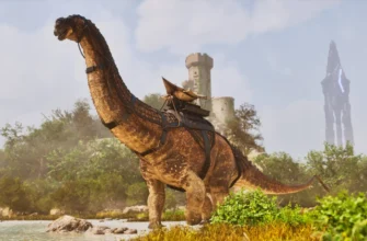 Динозавр из мода Paleo ARK в ARK Survival Ascended