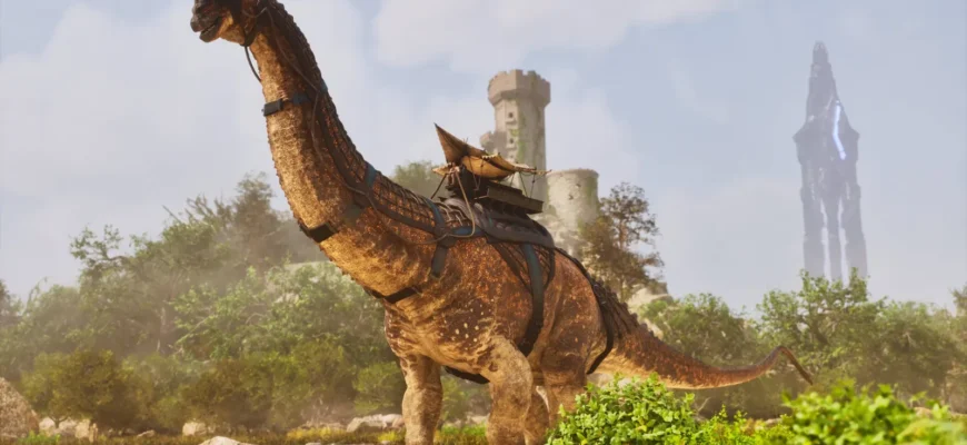 Динозавр из мода Paleo ARK в ARK Survival Ascended