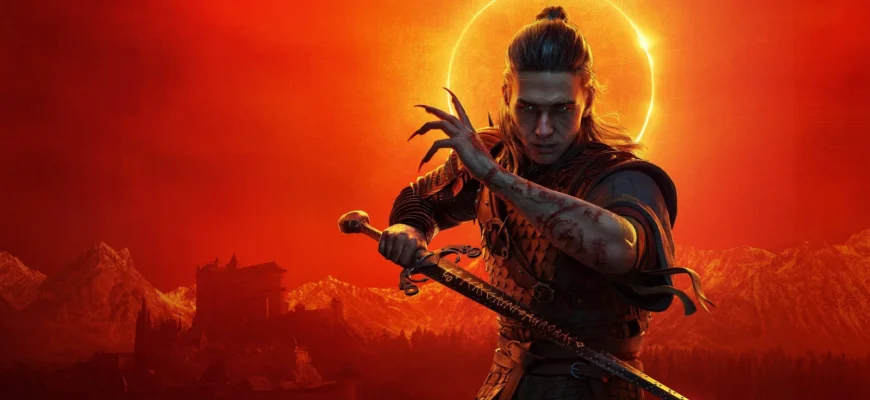 Коэн на фоне затмения в The Blood of Dawnwalker