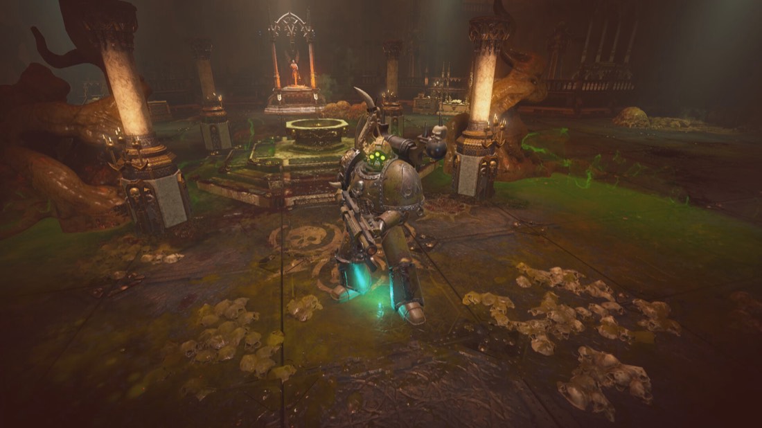 Инквизитор сражается с противниками в Warhammer 40,000 Inquisitor Martyr