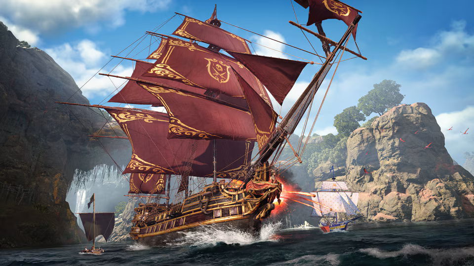Морское сражение с фрегатом в Skull and Bones
