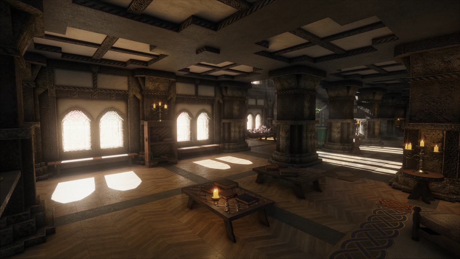 Освещение интерьера Skyrim с графическими модами