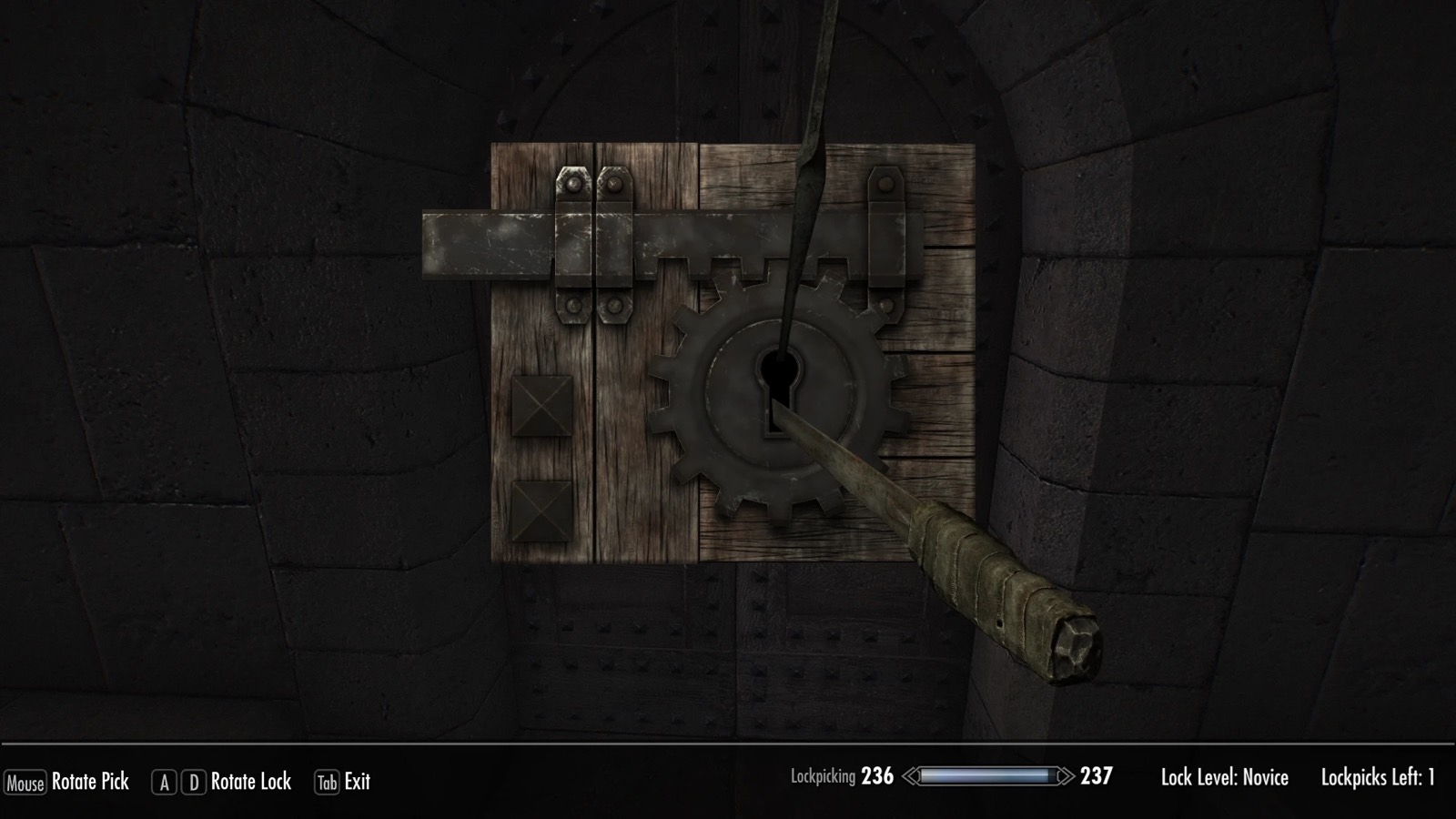Новая модель замка при взломе в Skyrim