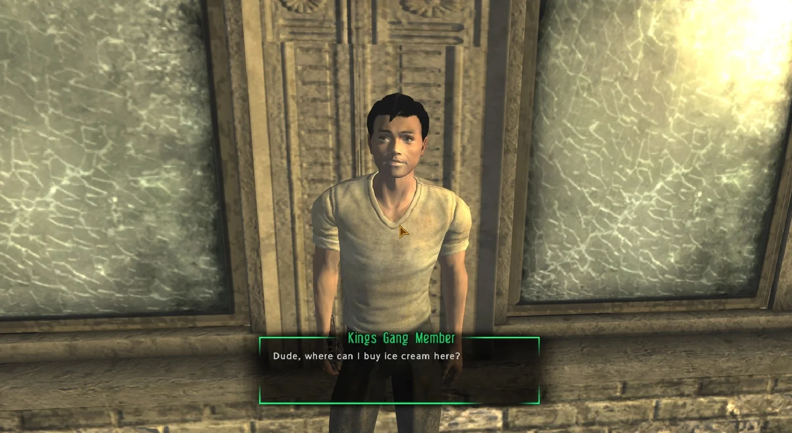 Пример разговора с NPC через Numen в Fallout: New Vegas