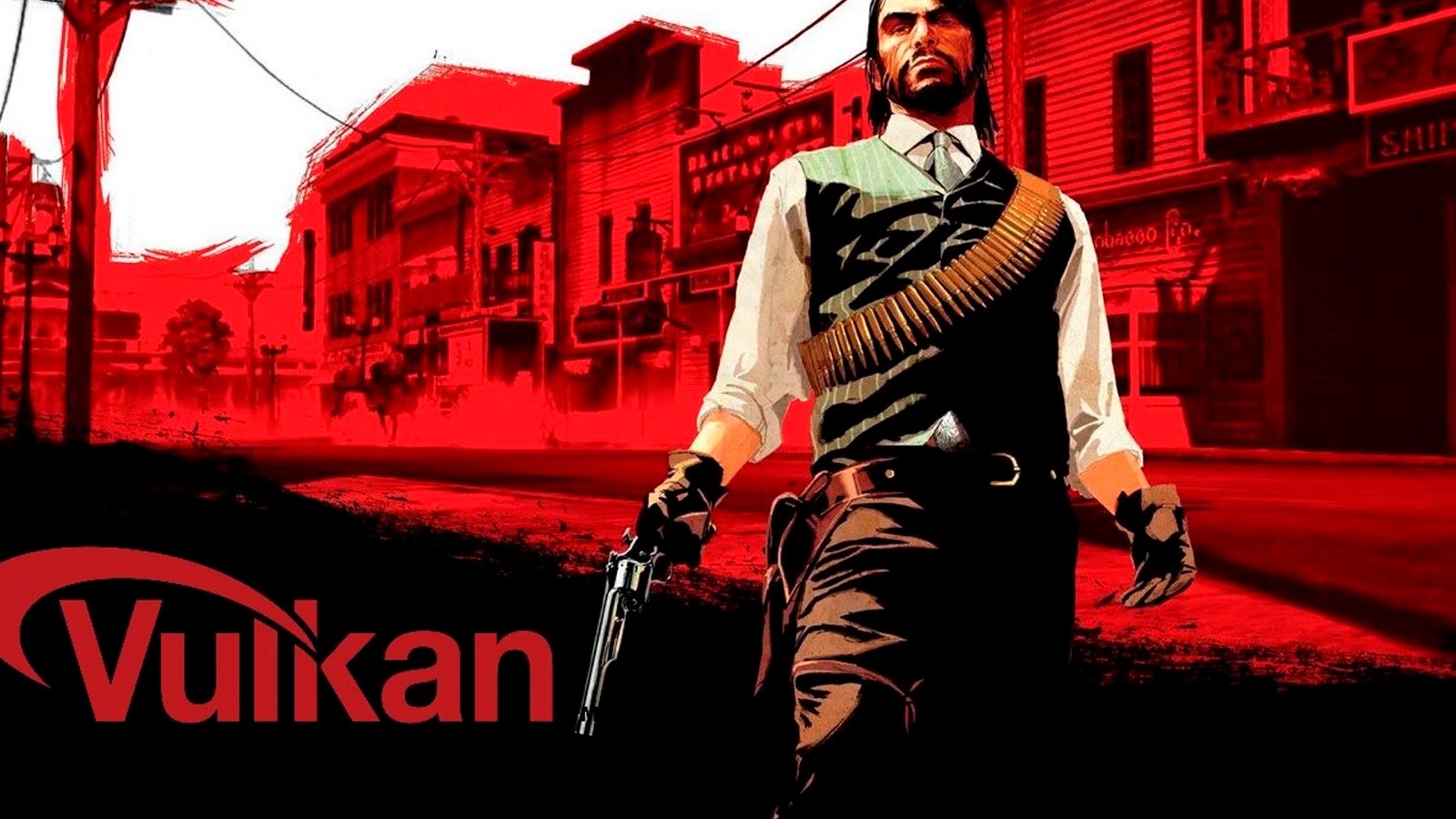 Обложка Vulkan Wrapper для Red Dead Redemption с Джоном Марстоном