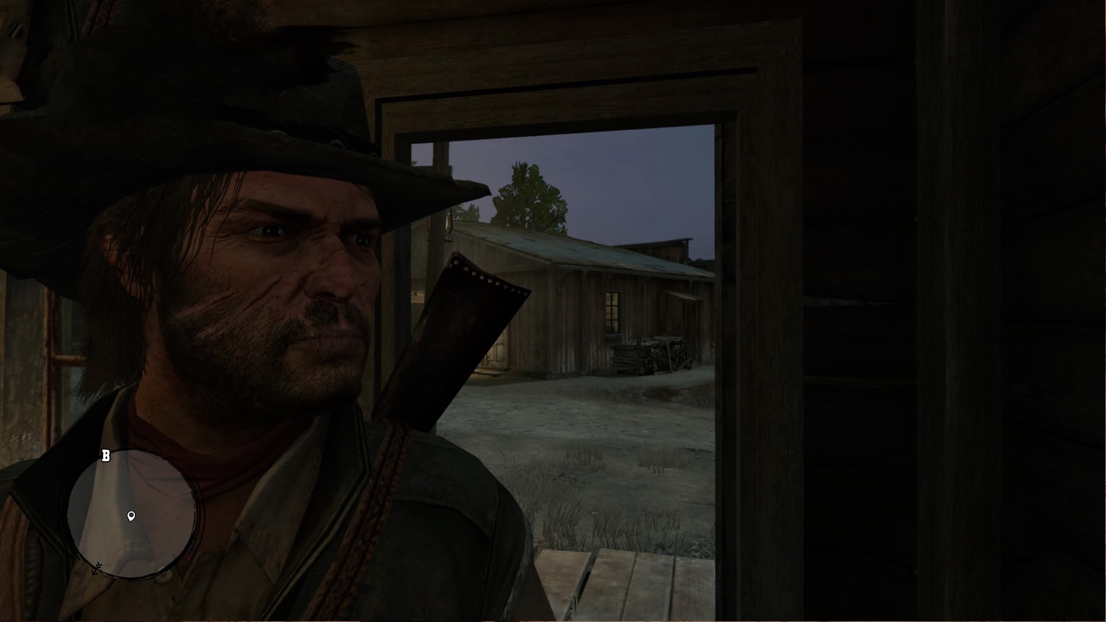Крупный план лица Джона Марстона — John Marston Enhanced