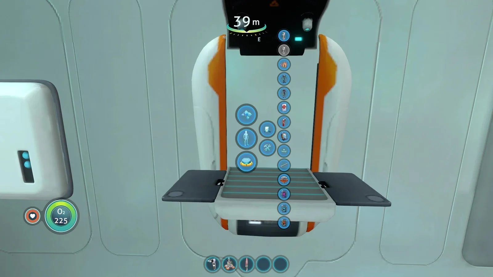 Меню изготовления предметов на фабрикаторе в Subnautica