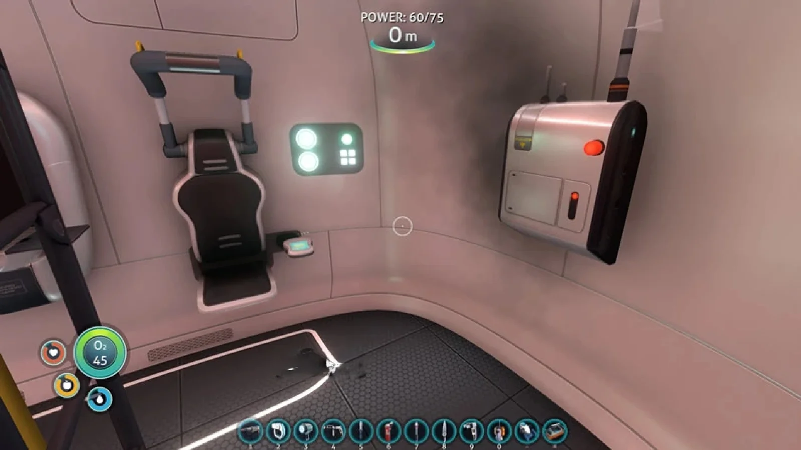 Расширенная панель быстрого доступа с инструментами в Subnautica