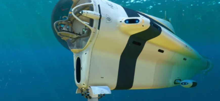 Подводная лодка «Циклоп» в океане Subnautica